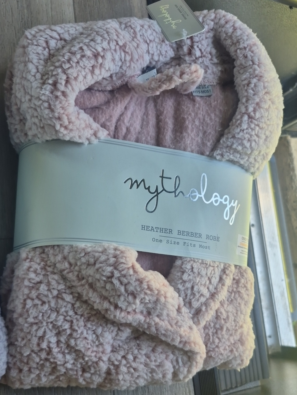 1 Heather Berber Robe - Plush Throw Robe One Size - Picture 7 of 10